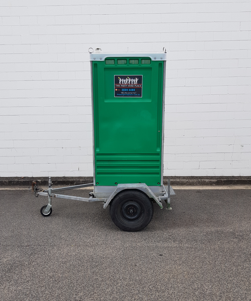 Party Toilet On Trailer With Solar Light The Party Hire Place